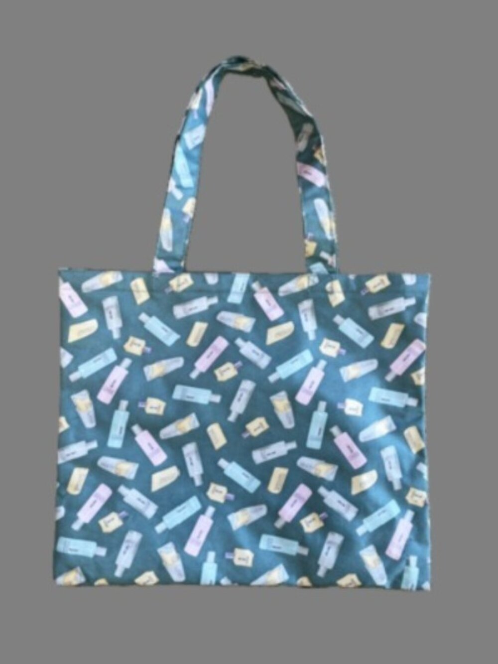 Clinique Collector’s Bottle‑Print Tote 15" x 13"